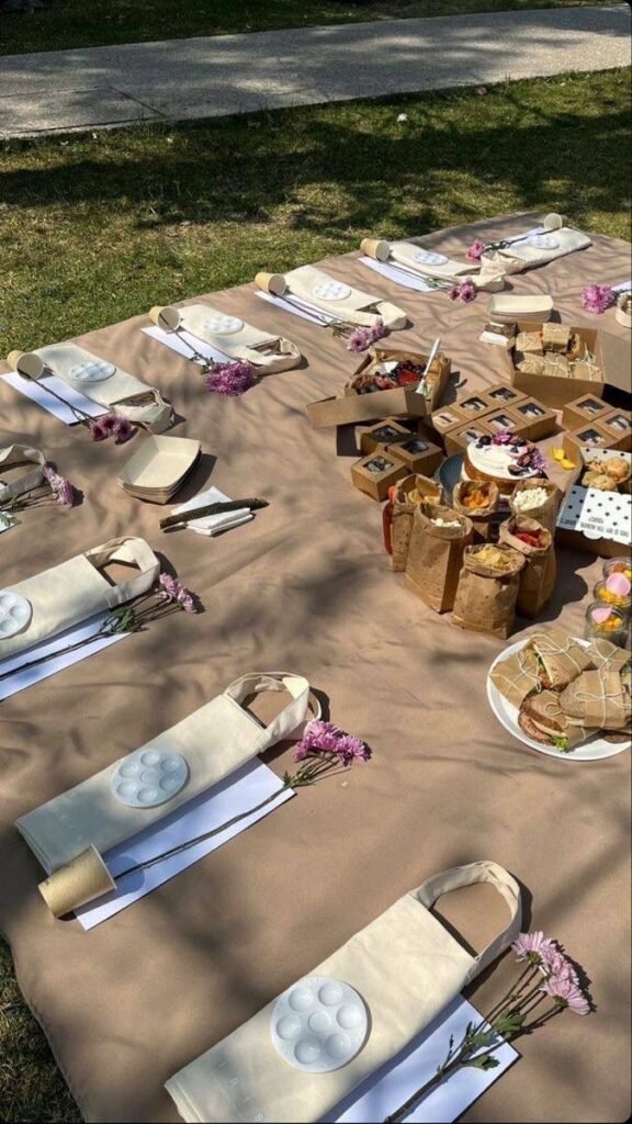 Picnic & Paint Setup