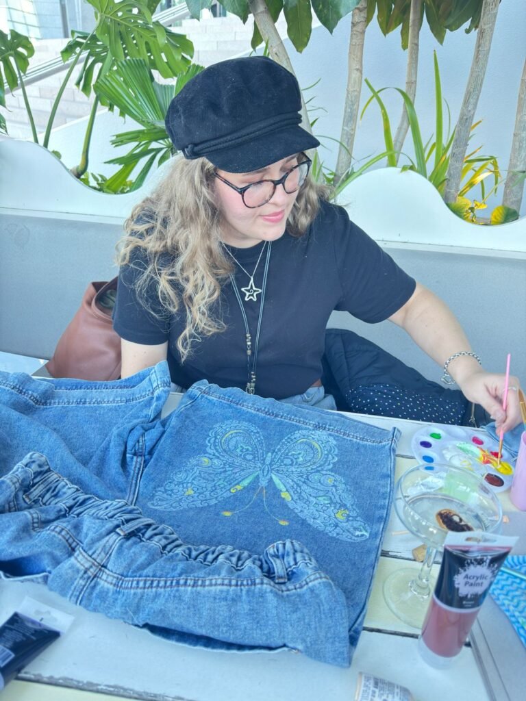Butterfly on Denim